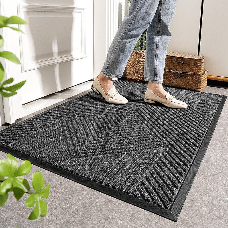 Household outdoor door mat rubber home carpet floor mat entrance door Nordic style commercial polypropylene non-slip foot mat