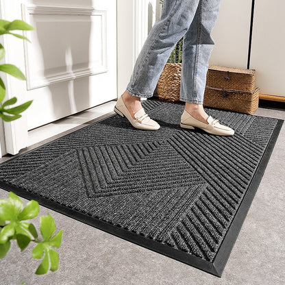 Household outdoor door mat rubber home carpet floor mat entrance door Nordic style commercial polypropylene non-slip foot mat