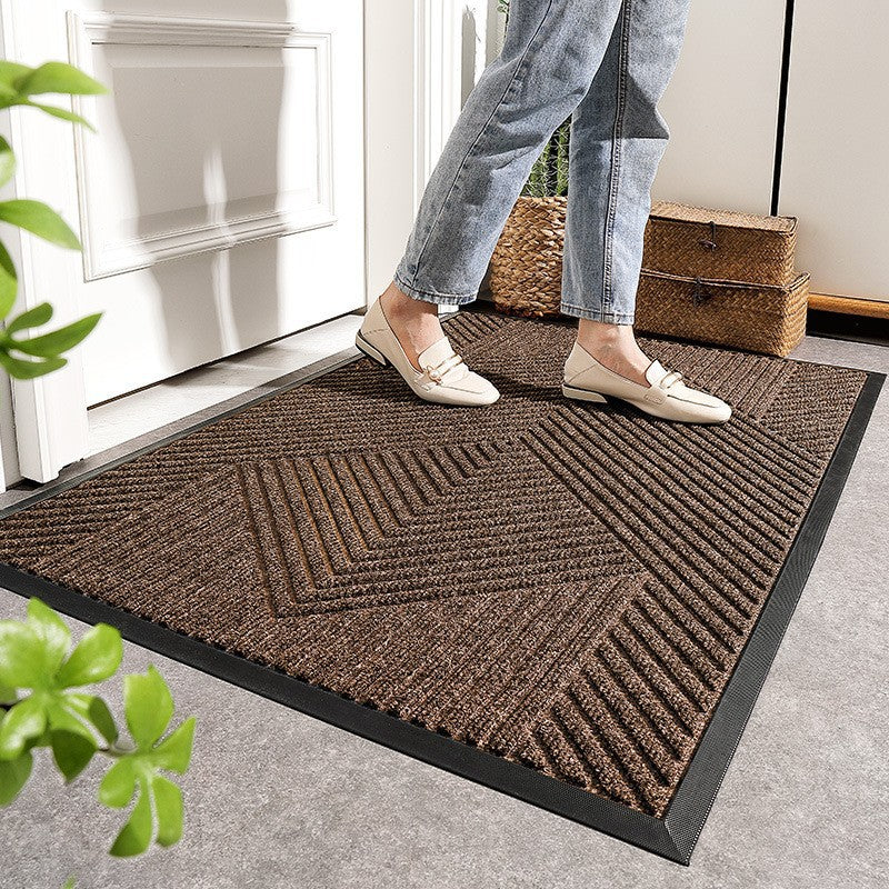 Household outdoor door mat rubber home carpet floor mat entrance door Nordic style commercial polypropylene non-slip foot mat