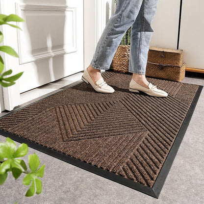 Household outdoor door mat rubber home carpet floor mat entrance door Nordic style commercial polypropylene non-slip foot mat