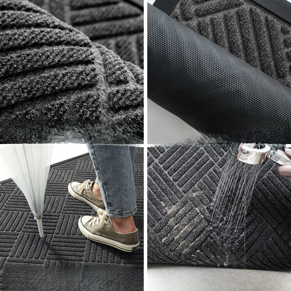 Household outdoor door mat rubber home carpet floor mat entrance door Nordic style commercial polypropylene non-slip foot mat