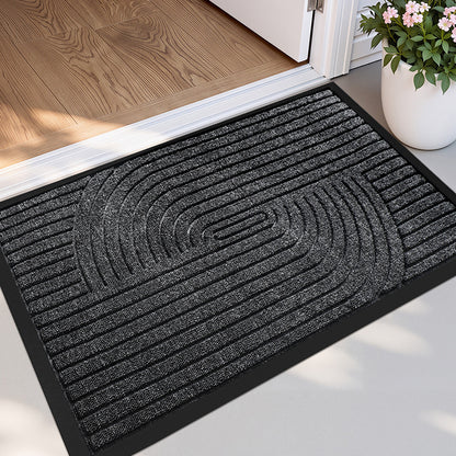 Household outdoor door mat rubber home carpet floor mat entrance door Nordic style commercial polypropylene non-slip foot mat