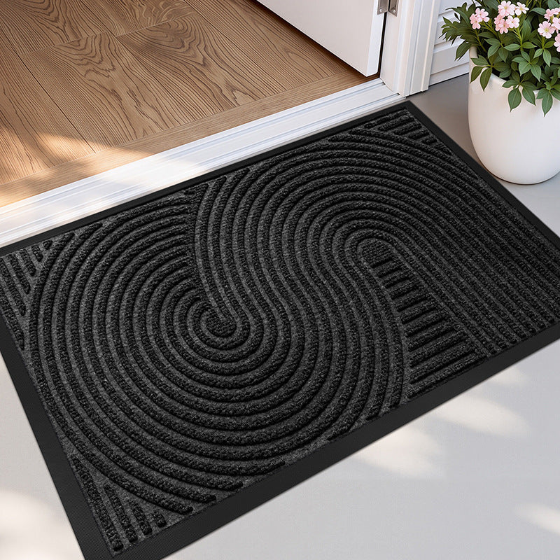Household outdoor door mat rubber home carpet floor mat entrance door Nordic style commercial polypropylene non-slip foot mat