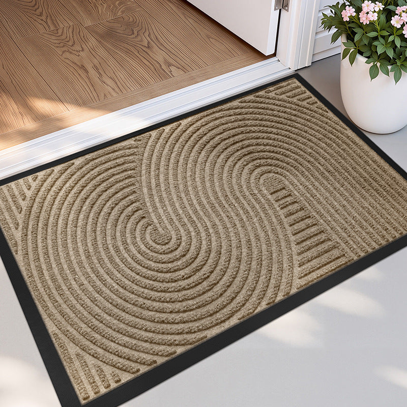 Household outdoor door mat rubber home carpet floor mat entrance door Nordic style commercial polypropylene non-slip foot mat
