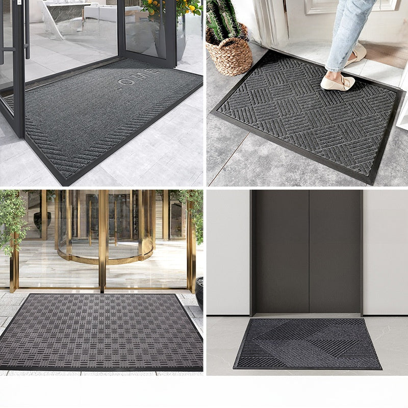 Household outdoor door mat rubber home carpet floor mat entrance door Nordic style commercial polypropylene non-slip foot mat