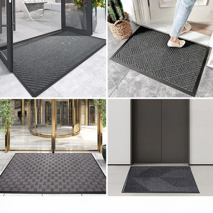Household outdoor door mat rubber home carpet floor mat entrance door Nordic style commercial polypropylene non-slip foot mat