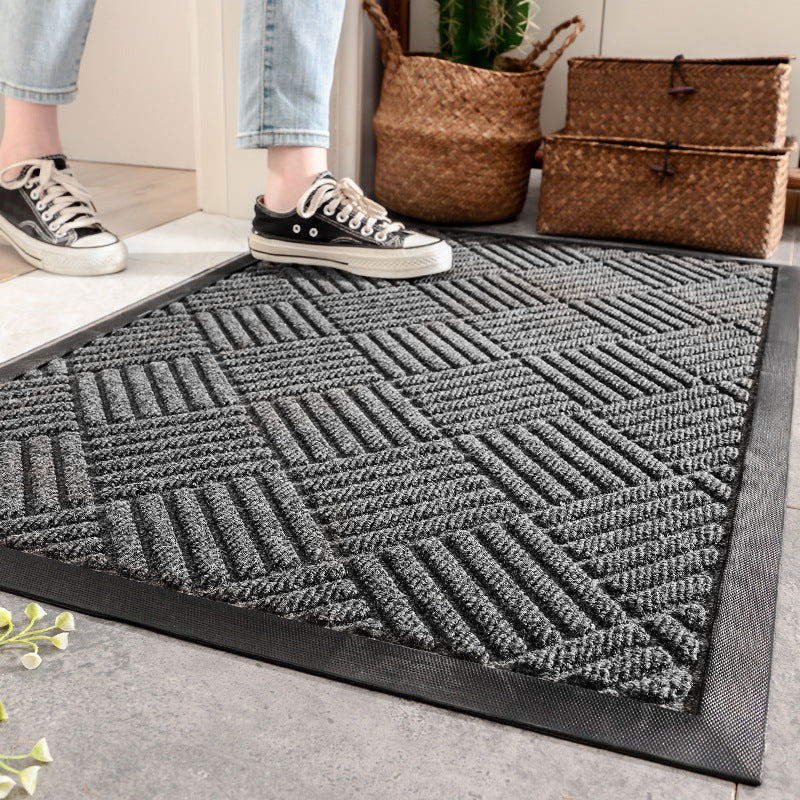 Household outdoor door mat rubber home carpet floor mat entrance door Nordic style commercial polypropylene non-slip foot mat