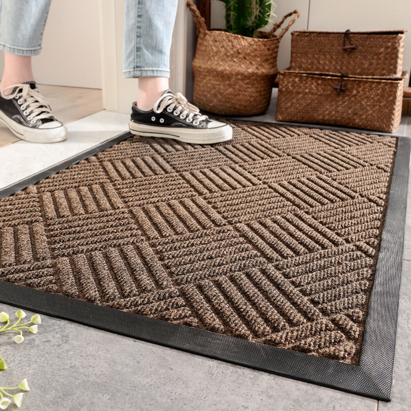 Household outdoor door mat rubber home carpet floor mat entrance door Nordic style commercial polypropylene non-slip foot mat