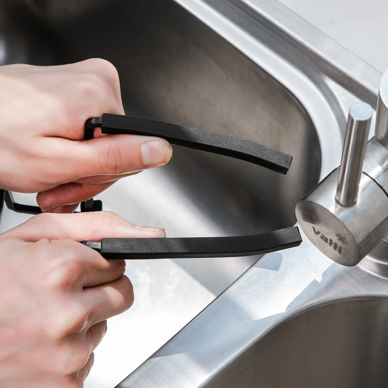 Household Punch-Free Iron Kitchen Sink Drain Rack