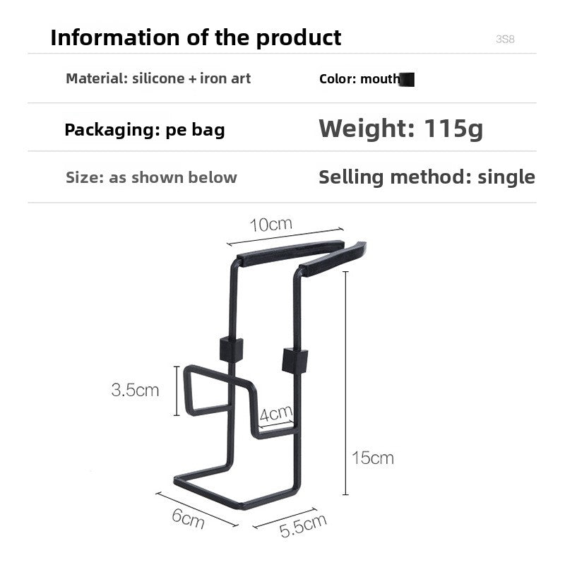 Household Punch-Free Iron Kitchen Sink Drain Rack