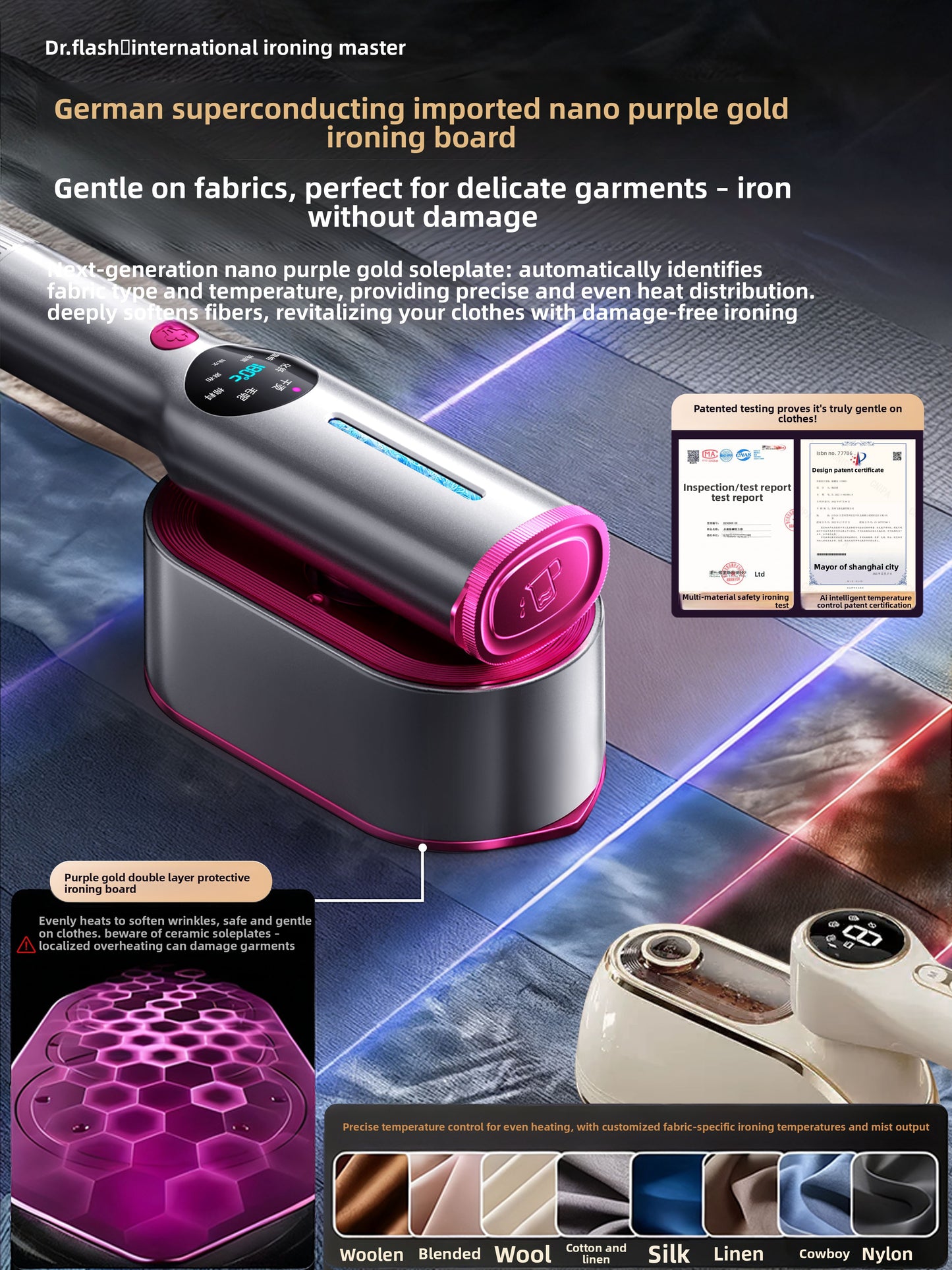 Household small ironing machine - handheld steam electric iron