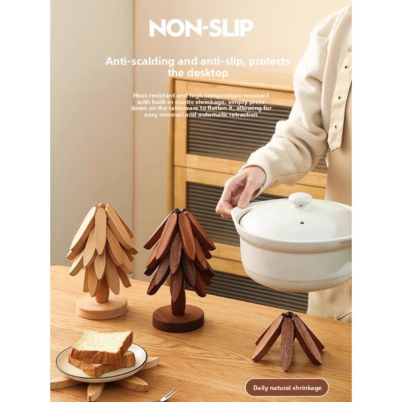 Household Solid Wood Heat Insulation Mat for Dining Table