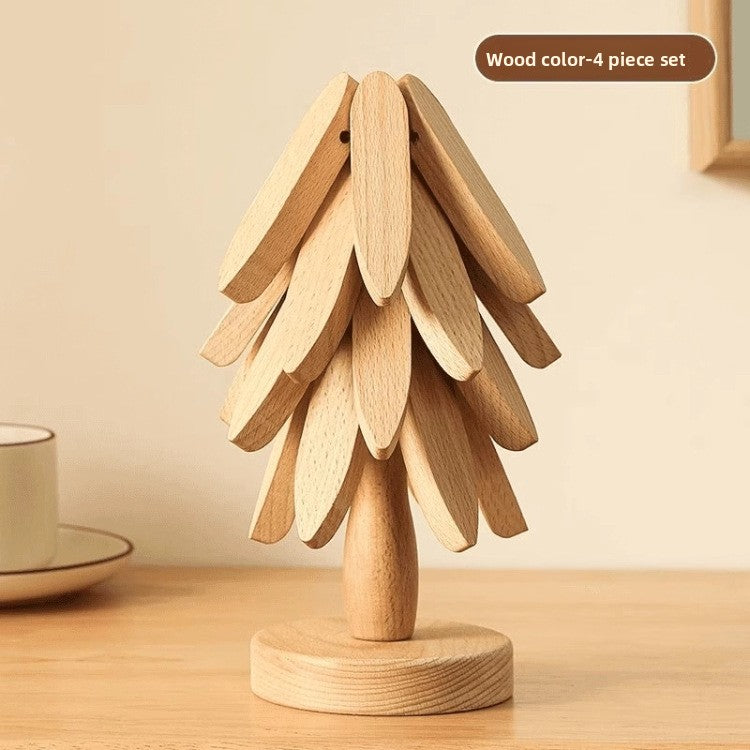 Household Solid Wood Heat Insulation Mat for Dining Table