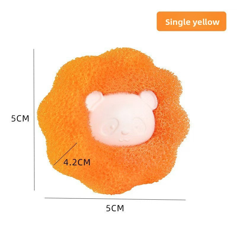 Household stain-removing and anti-tangle laundry balls