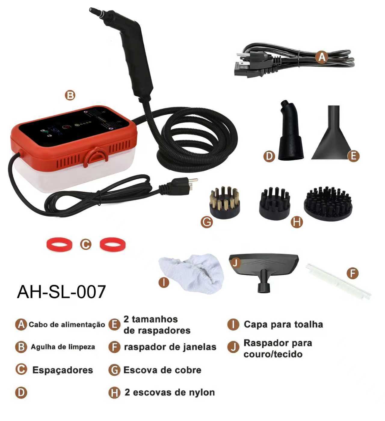 Household Steam Cleaner High Temperature Dual Control Fast Heating