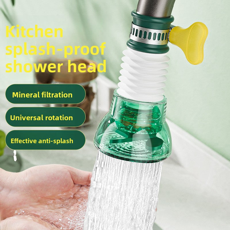 Household tap water universal showerhead extension device