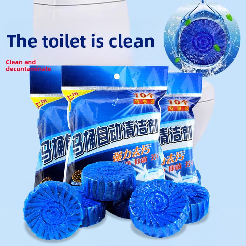 Household Toilet Blue Bubble Cleaner Block Lavender Scented