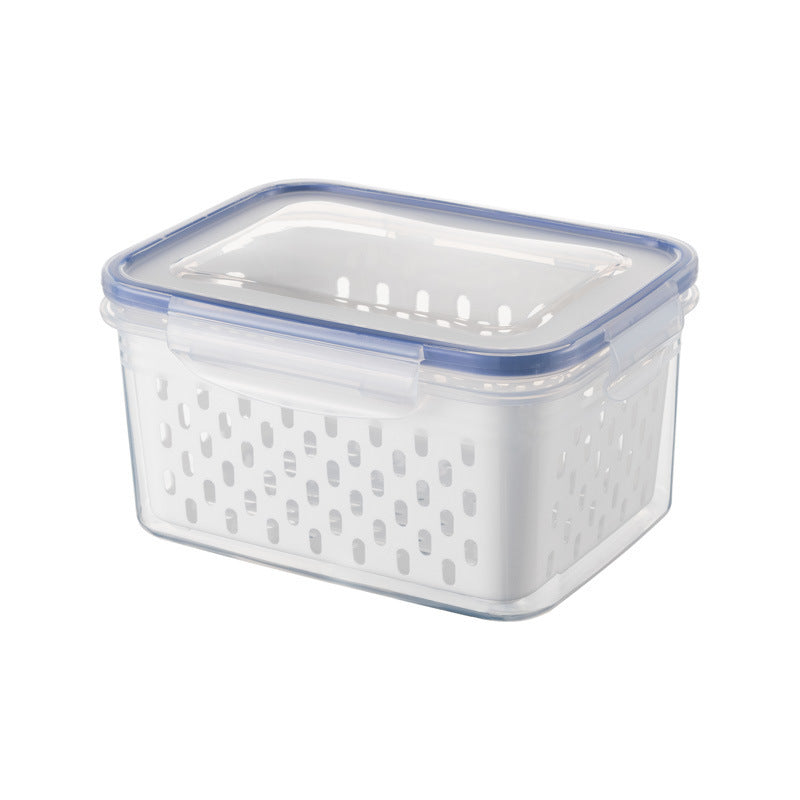 Household transparent plastic food storage containers