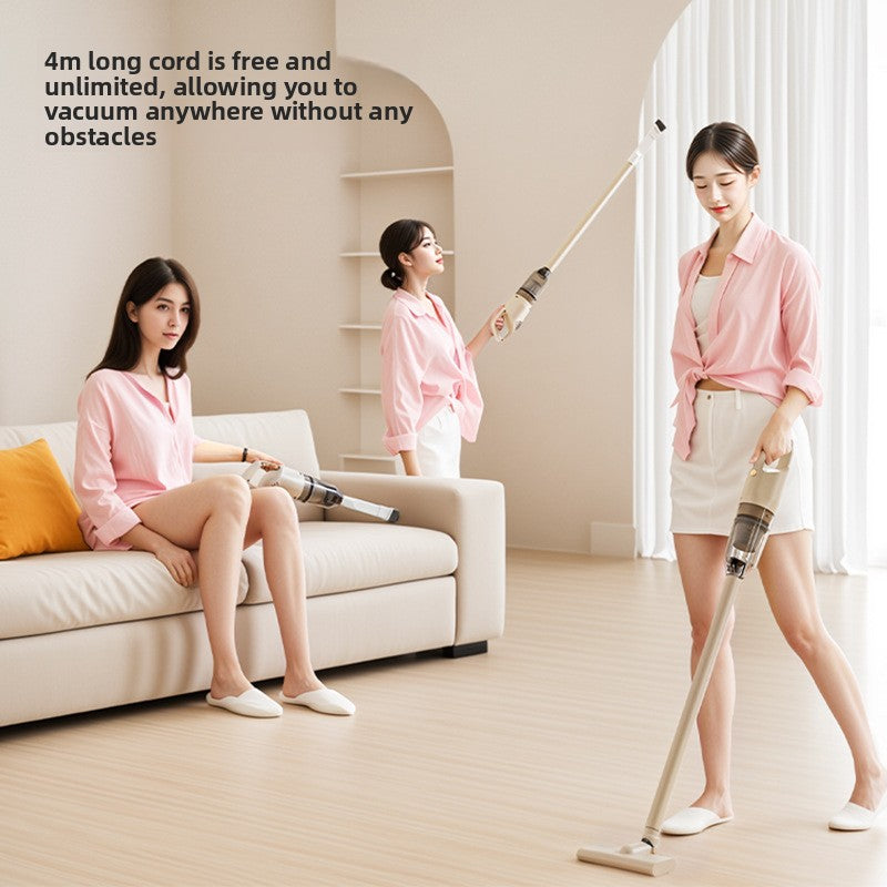 Household vacuum cleaner with strong suction power