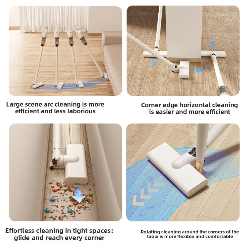 Household vacuum cleaner with strong suction power