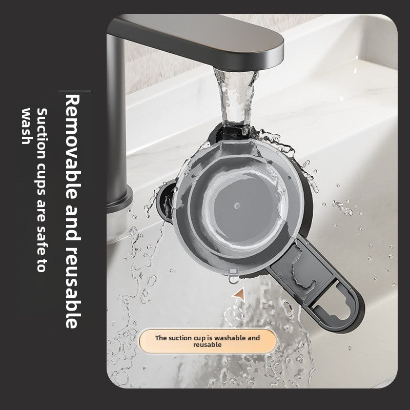 Household Wall Mount Suction Cup Corner Rack