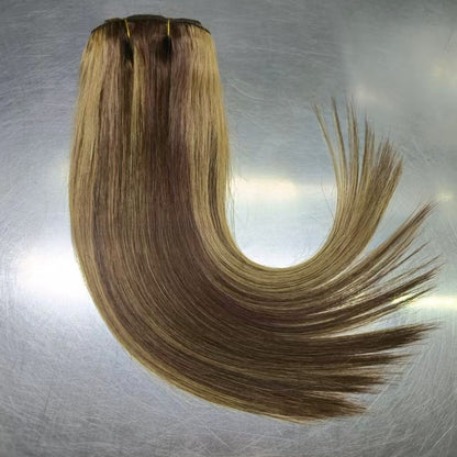 Human Hair Clip in Extensions 8 Piece Set