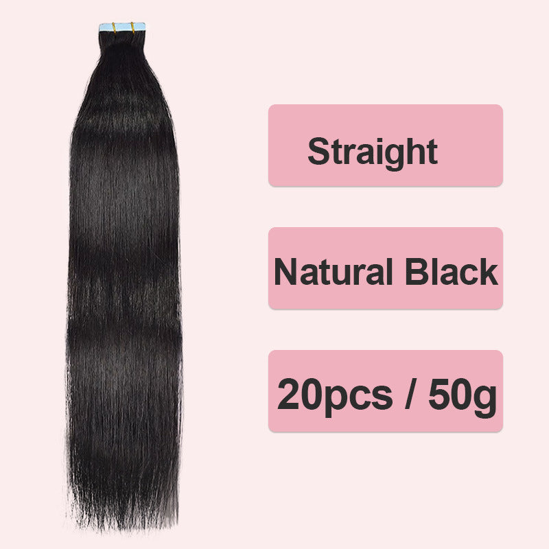 Human Hair Extension Tape for Straight and Wavy Styles