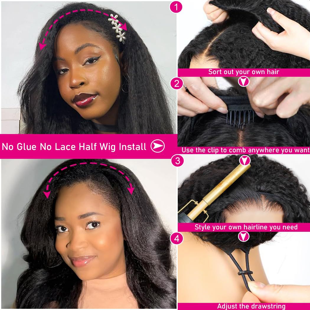 Human Hair Half Wig