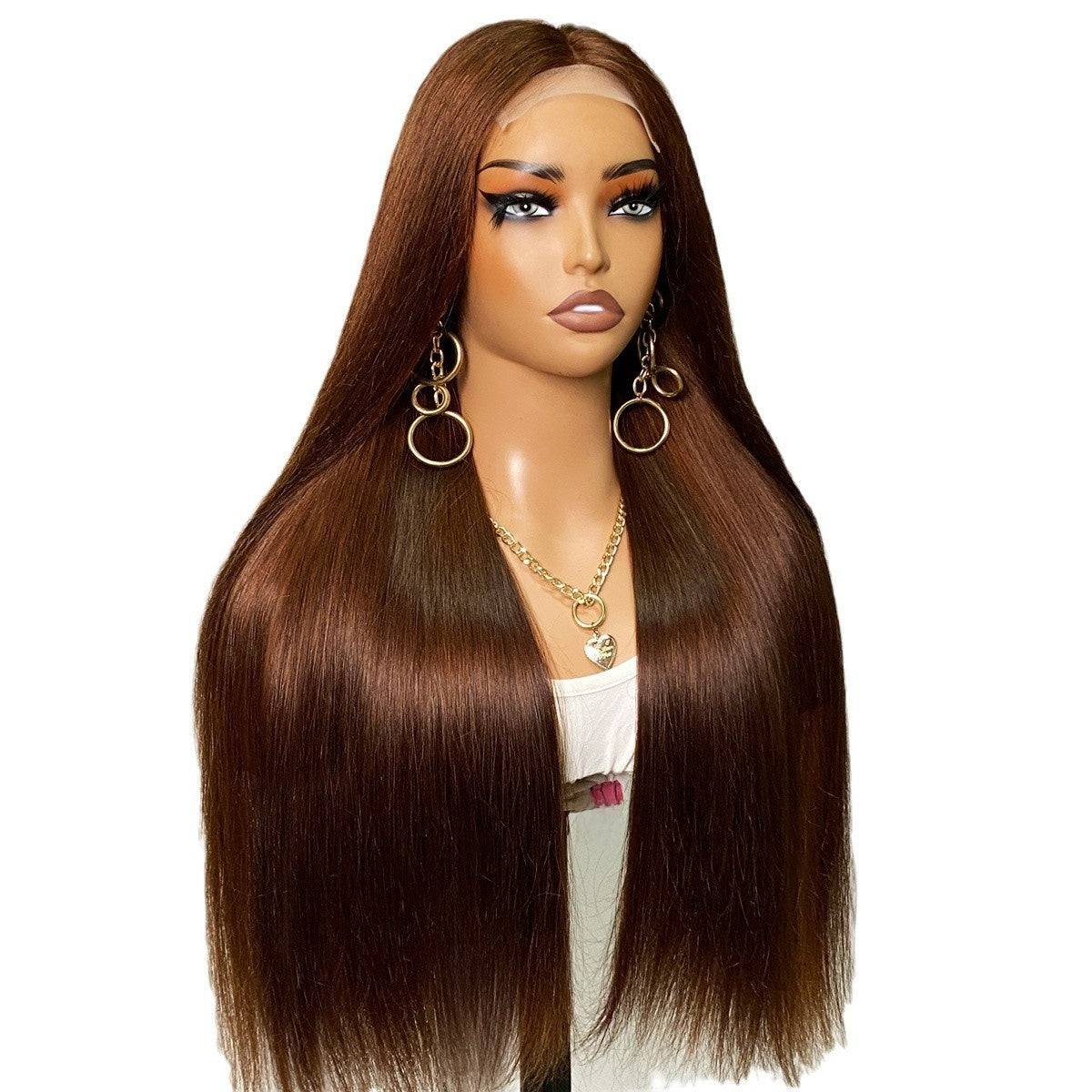 Human Hair Lace Wig Bone Straight