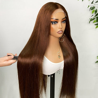Human Hair Lace Wig Bone Straight