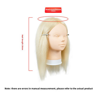 Human Hair Styling Mannequin Head with Shoulder