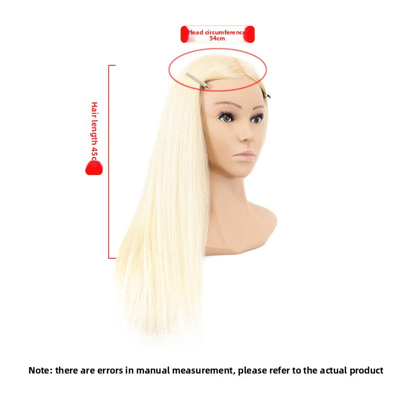 Human Hair Styling Mannequin Head with Shoulder
