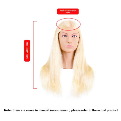 Human Hair Styling Mannequin Head with Shoulder