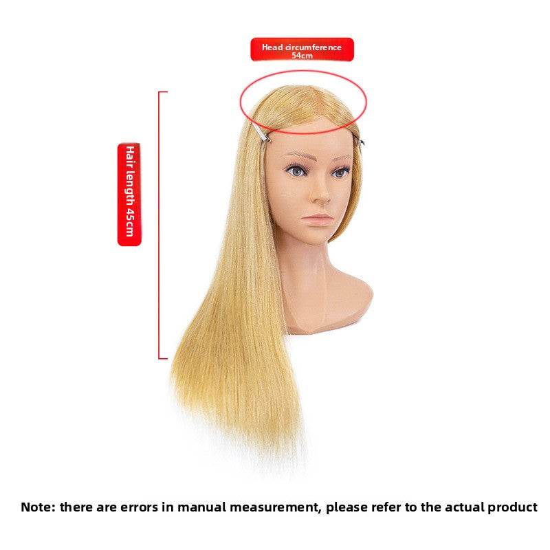 Human Hair Styling Mannequin Head with Shoulder