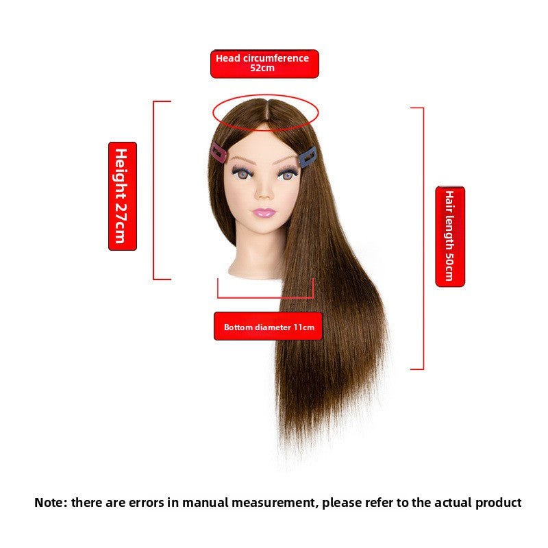 Human Hair Styling Mannequin Head with Shoulder