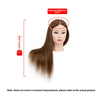 Human Hair Styling Mannequin Head with Shoulder