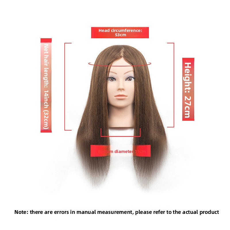 Human Hair Styling Mannequin Head with Shoulder