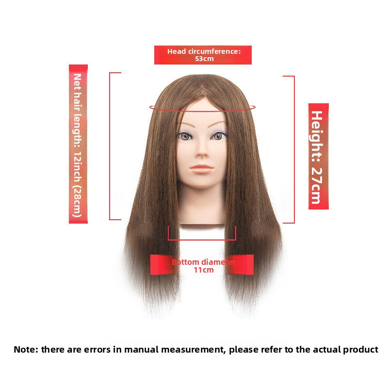 Human Hair Styling Mannequin Head with Shoulder