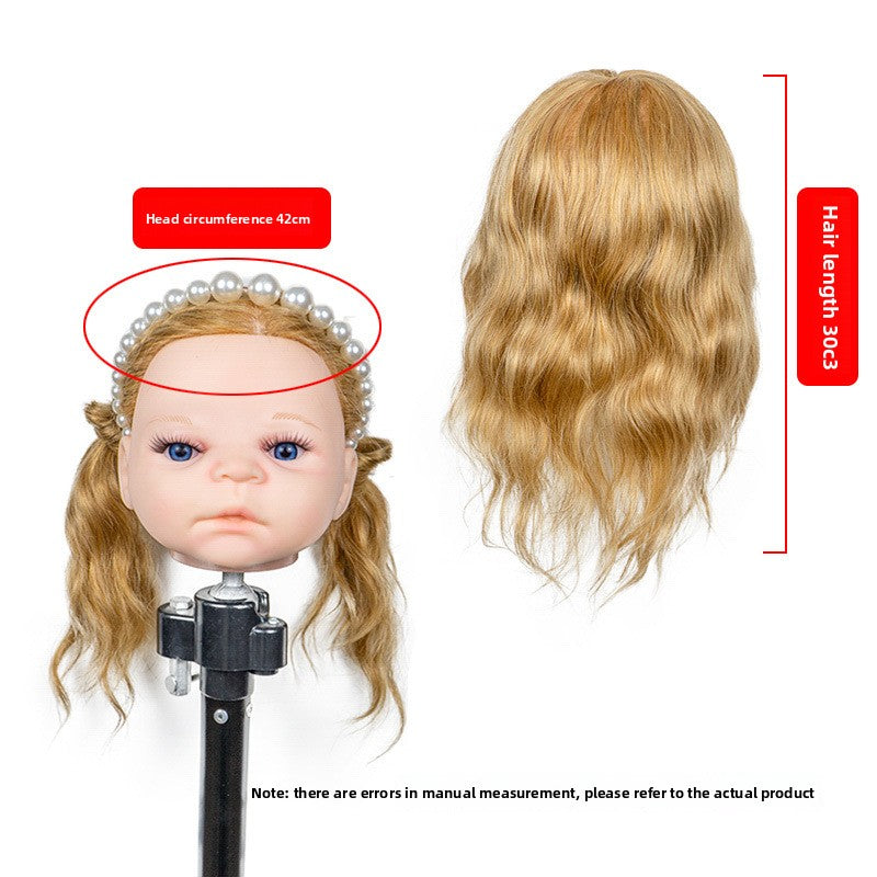 Human Hair Styling Mannequin Head with Shoulder