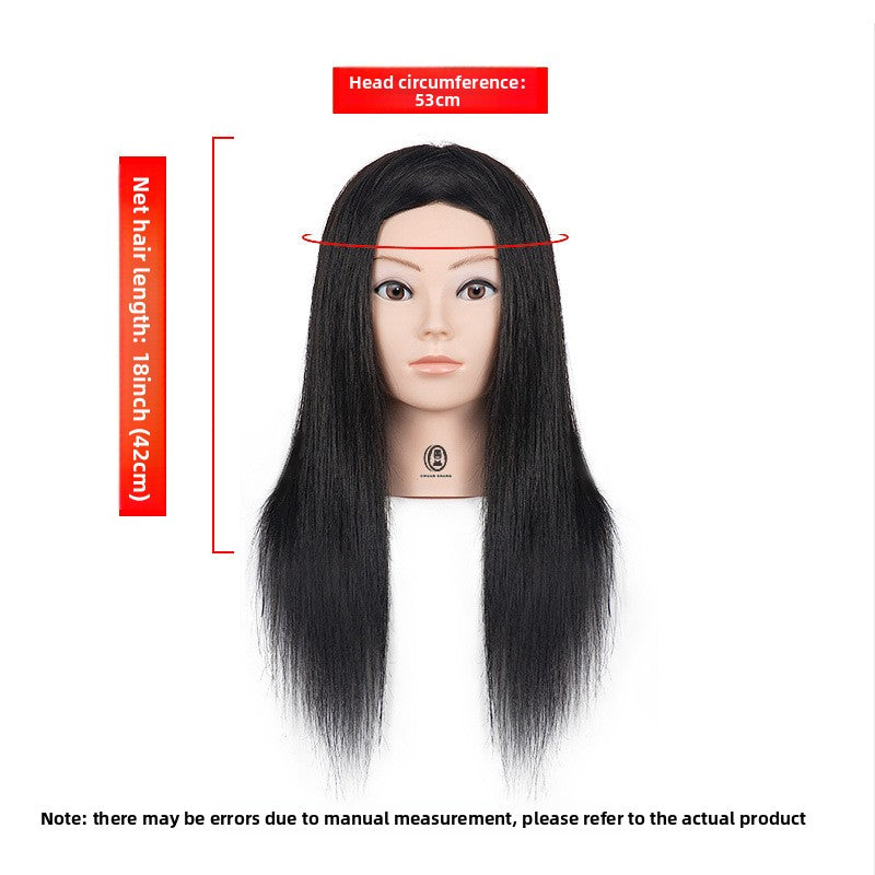 Human Hair Styling Mannequin Head with Shoulder