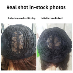 Slit with needle30cm natural black