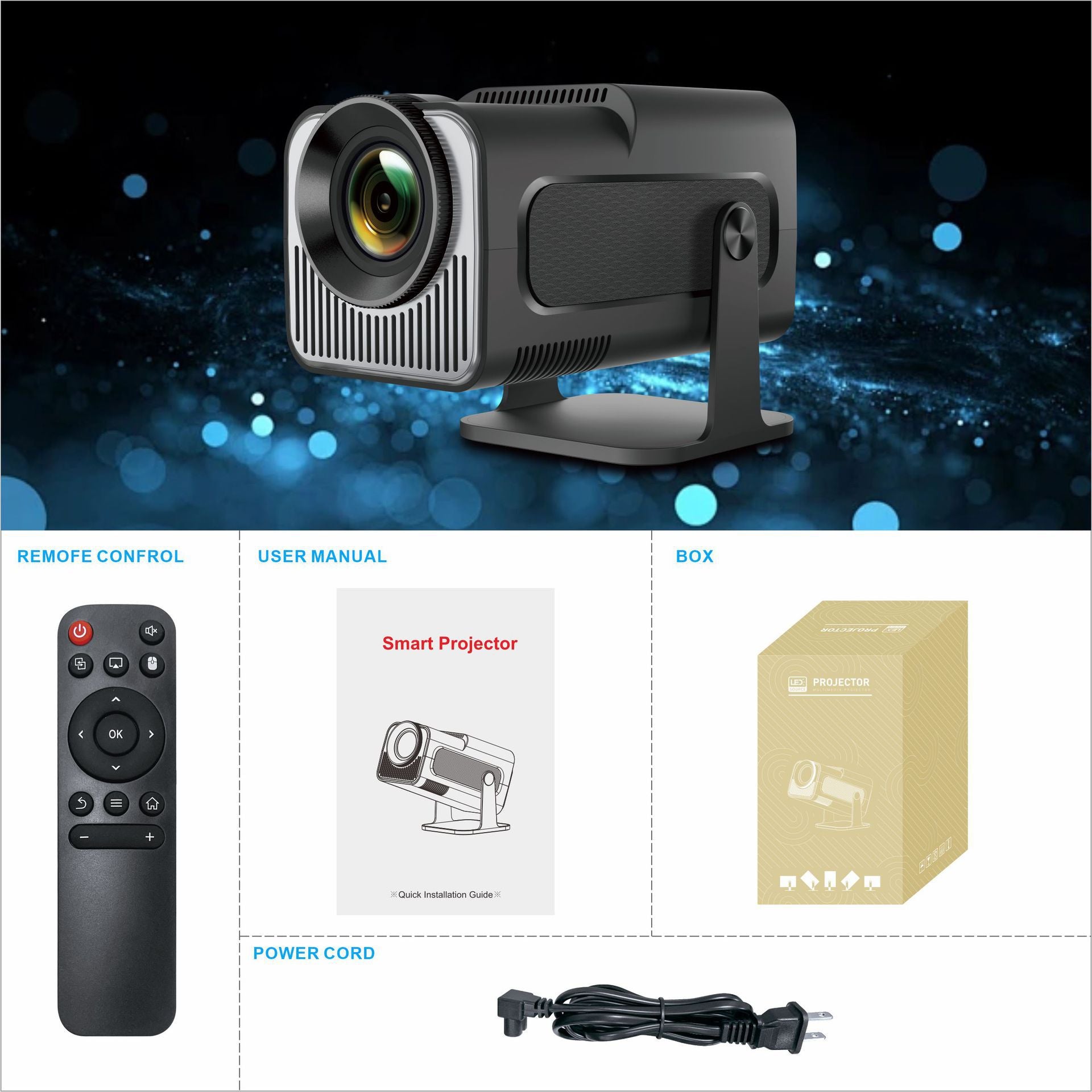 HY320Mini Android WiFi Home Projector