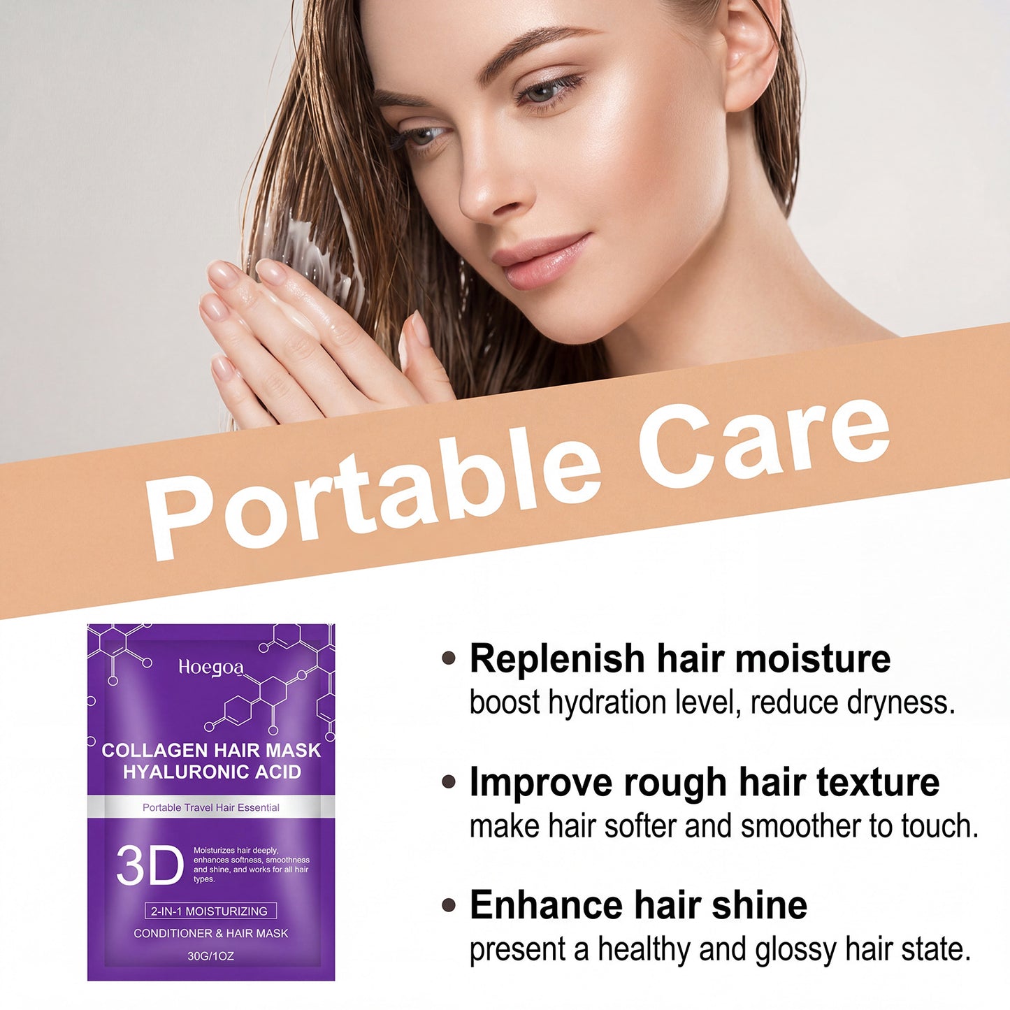 Hyaluronic acid hair mask