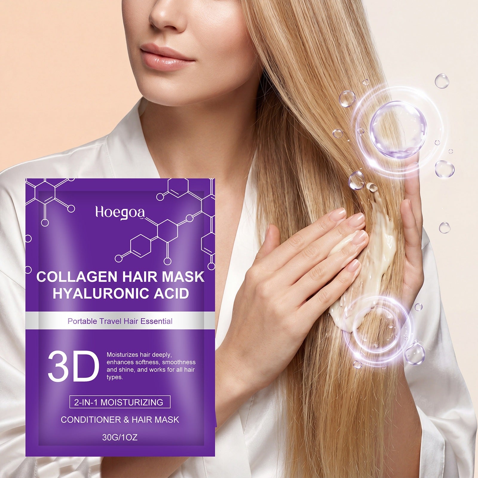 Hyaluronic acid hair mask