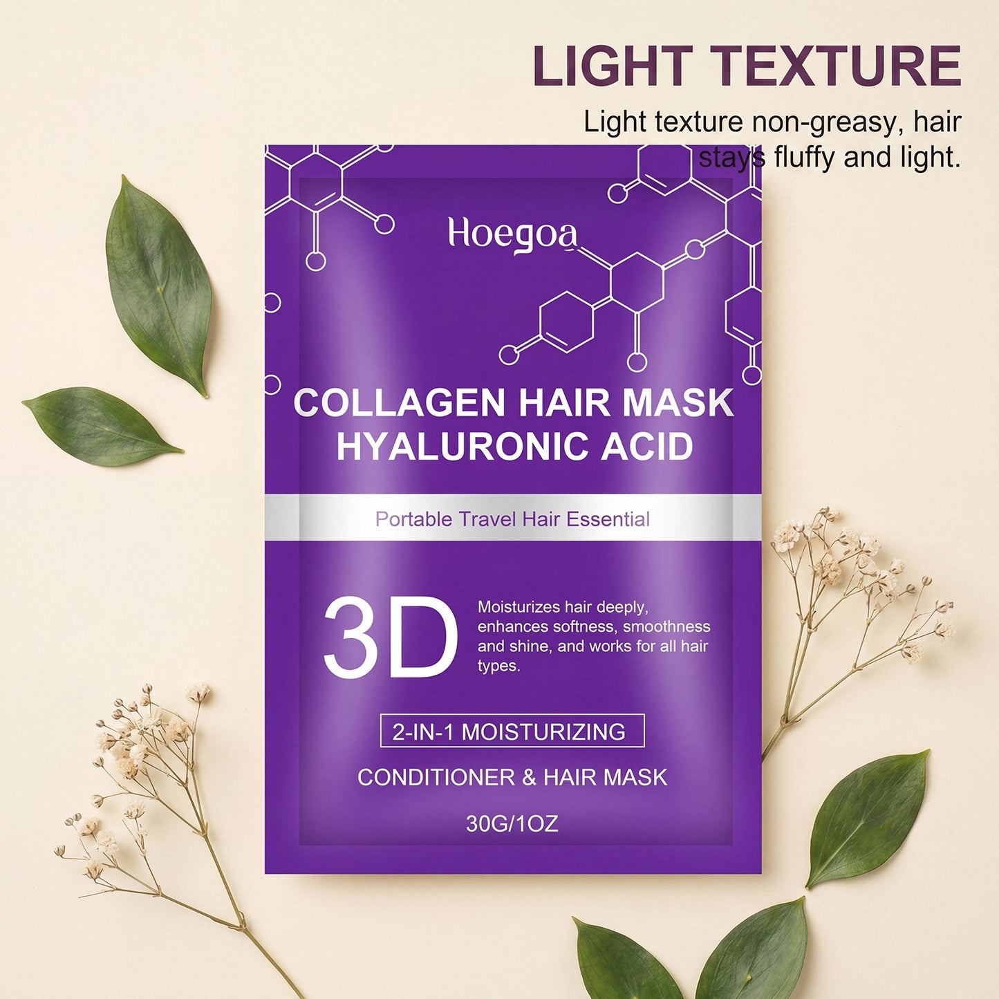 Hyaluronic acid hair mask