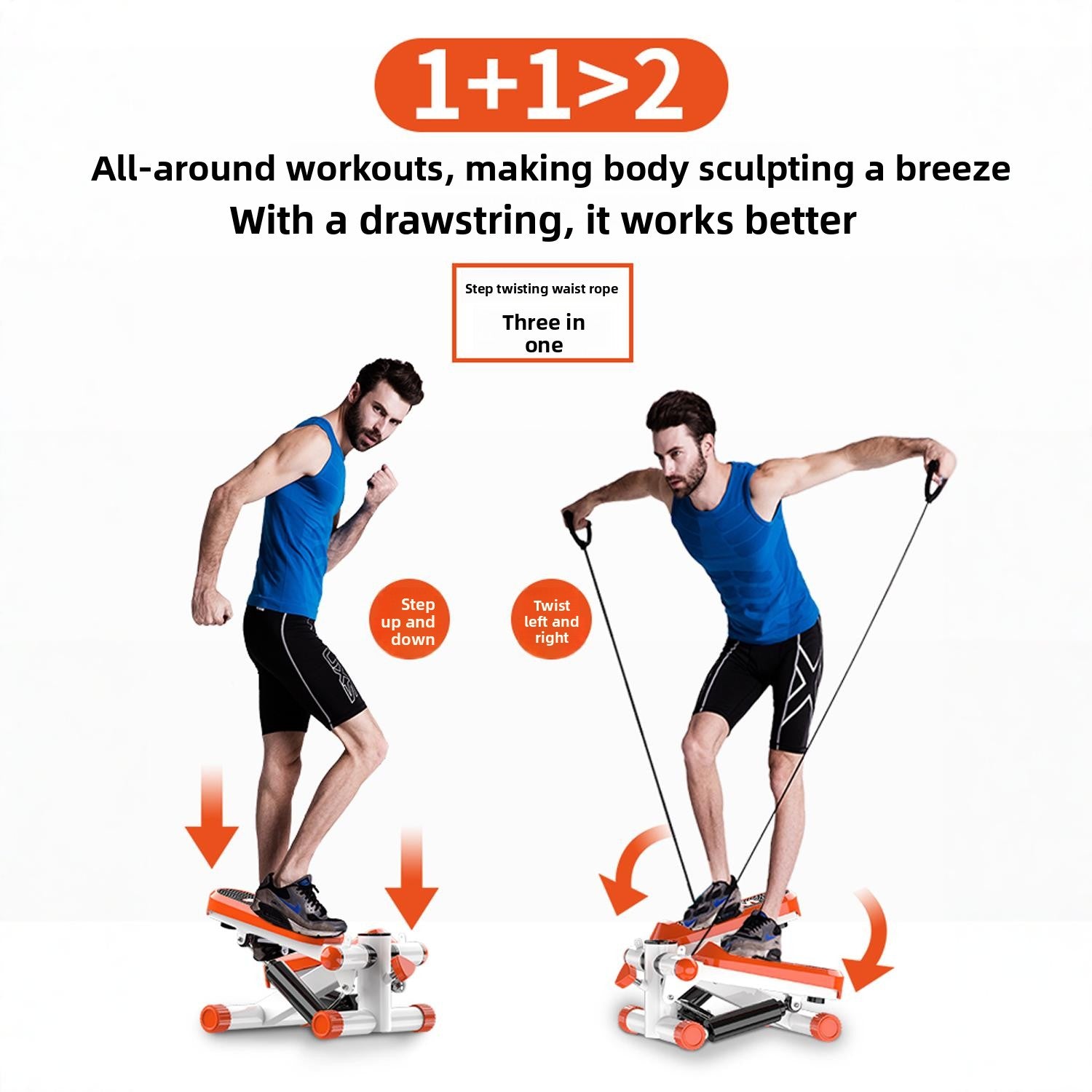 Hydraulic Home Fitness Stepper Machine for Leg Exercise