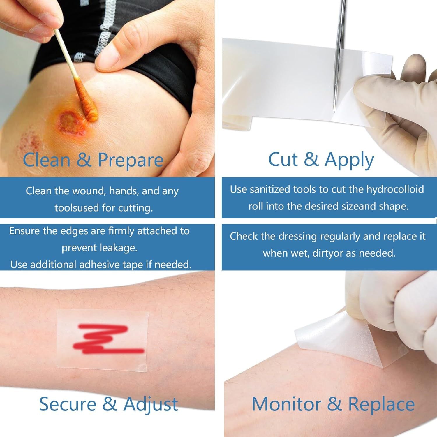 Hydrocolloid Tape Dressing Roll