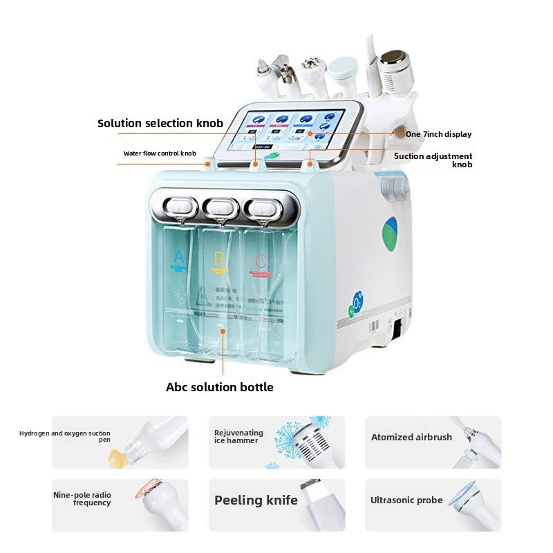 Hydrogen-oxygen microbubble beauty instrument