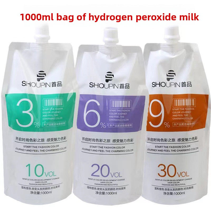 Hydrogen peroxide does not damage the foaming and color developer.