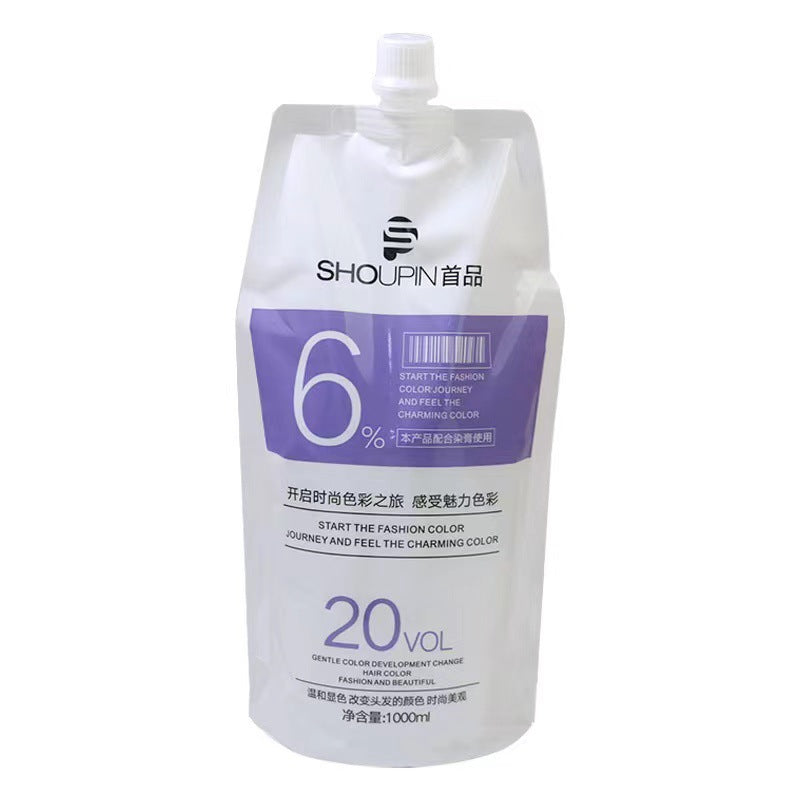 Hydrogen peroxide does not damage the foaming and color developer.
